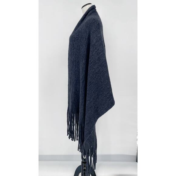 Anthropologie Scarf Womens One Size Large Gray Cozy Soft Fringe 90" x 28" - Picture 6 of 9